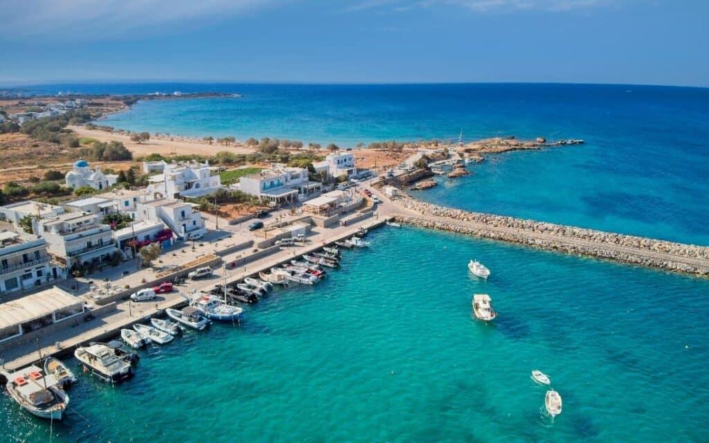 Aliki village Paros by car