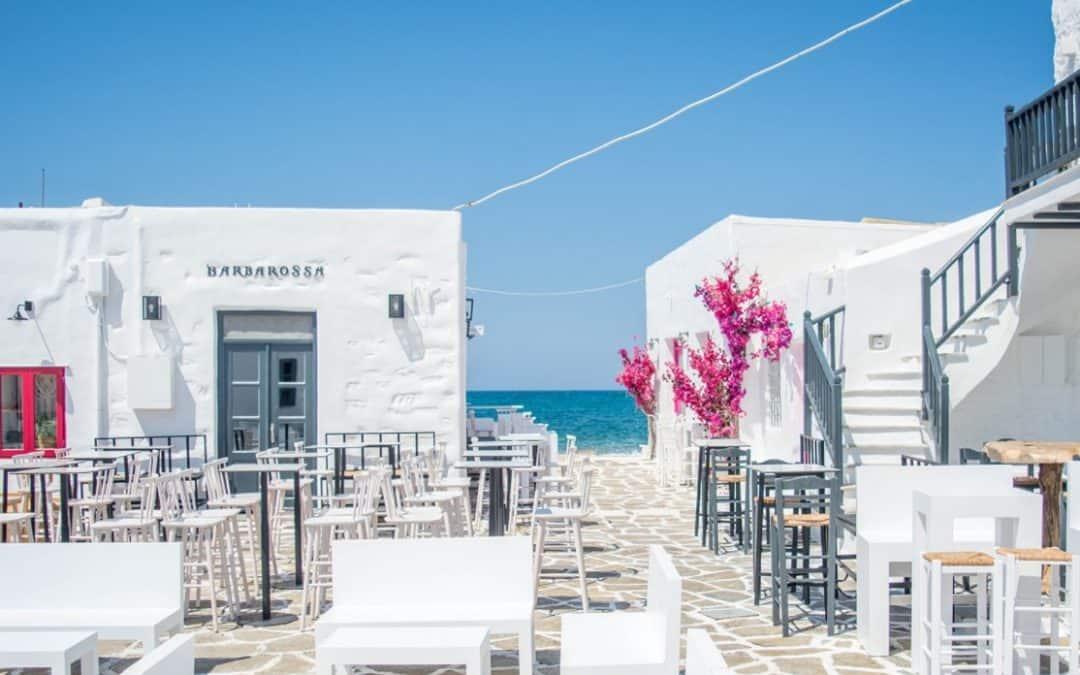Naoussa village Paros by rental car