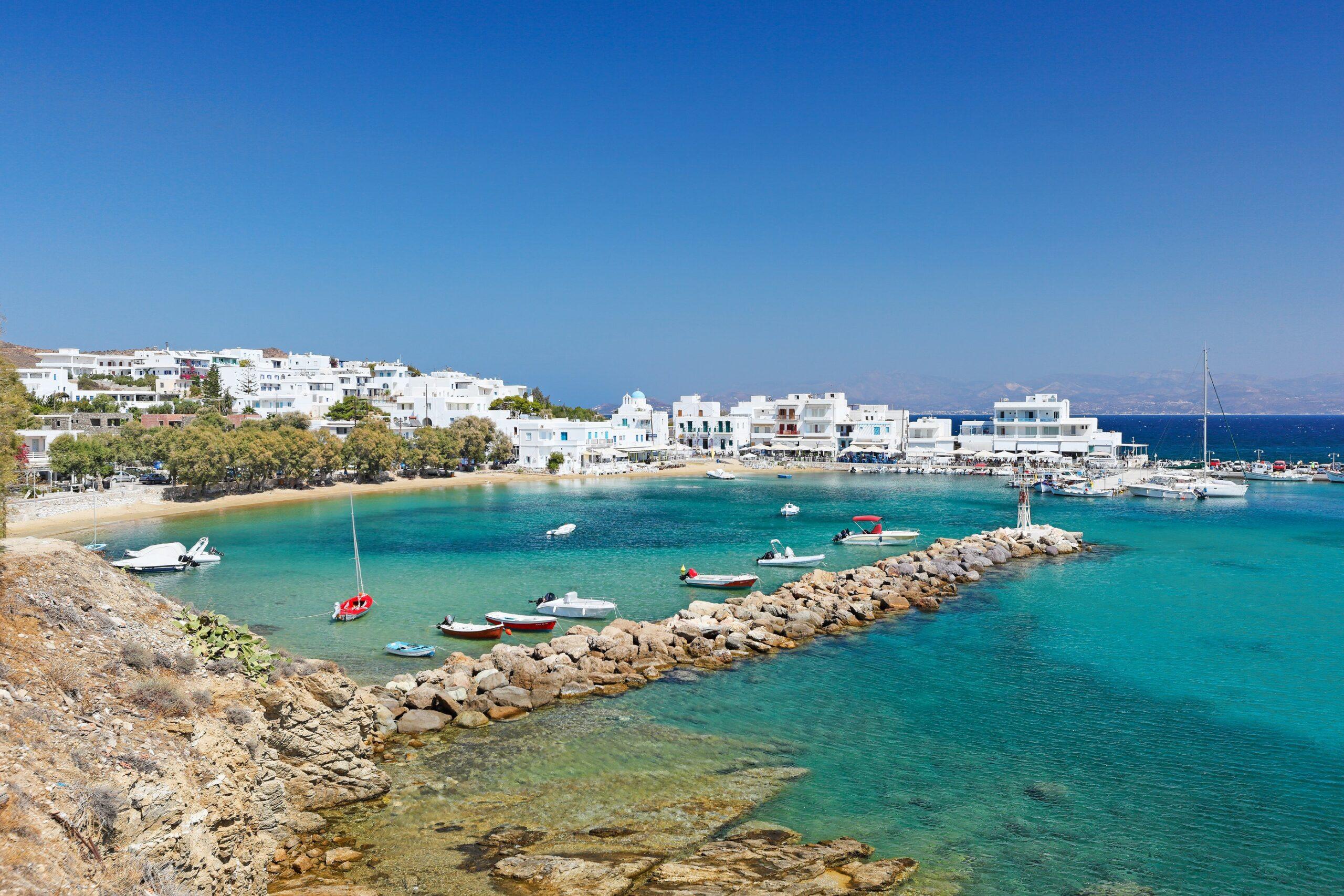Pisso Livadi harbour Paros by car